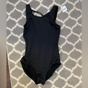 BLACK BODYSUIT JUSTICE SIZE 12 Girls NWT